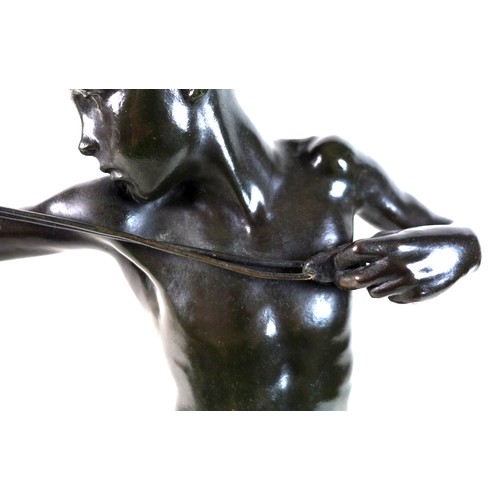 86 - Sir William Reid Dick (British, 1878-1961): 'Slingboy' or 'The Catapult', a bronze figural sculpture... 