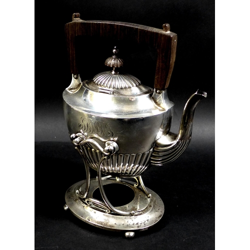 58 - Five late 19th century Gorham Sterling silver tea wares, comprising three piece set bearing monogram... 
