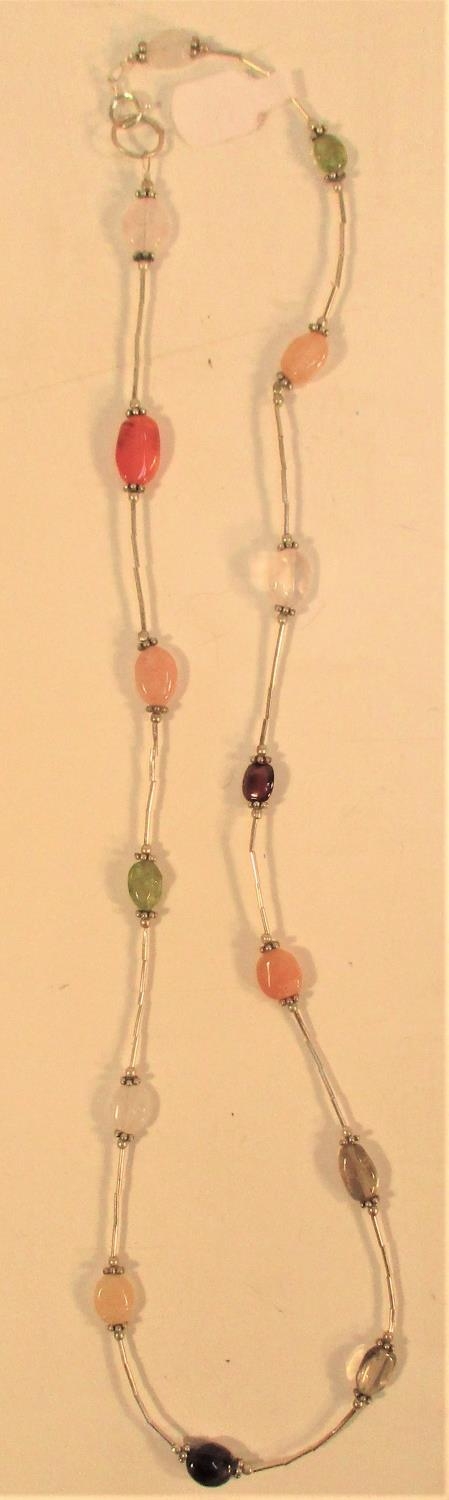 Necklace of semi precious stones with me...