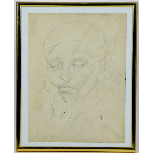 30 - Jean Shepeard (British, 1904-1989): six charcoal and pencil portraits, all signed, including 'Girl r... 