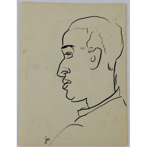 23 - Jean Shepeard (British, 1904-1989): a charcoal portrait of actor Sir Gerald du Maurier (1873-1934), ... 