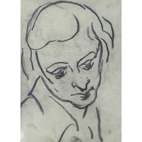 28 - Jean Shepeard (British, 1904-1989): three charcoal portraits of early 20th century actresses, all si... 