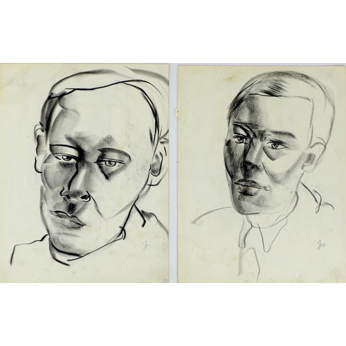 35 - Jean Shepeard (British, 1904-1989): a collection of over forty portrait charcoal, pencil and ink ske... 