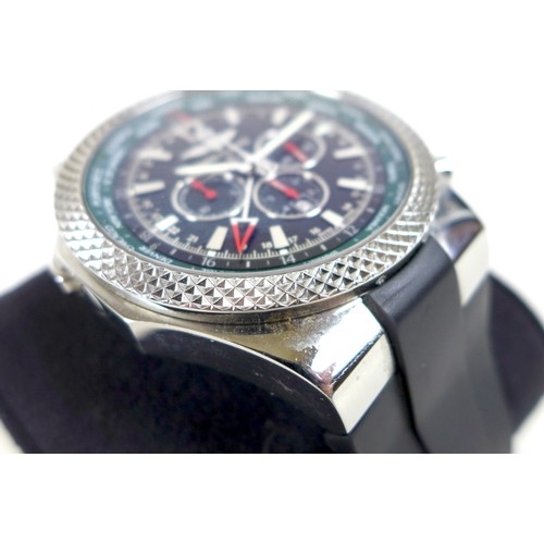 99 - A Breitling Bentley GMT British Racing Green stainless steel gentleman's wristwatch, ref. A47362, ci... 