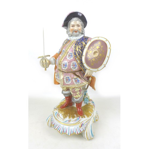 33 - A large Derby porcelain figure, early 19th century, modelled as James Quinn in the role of Falstaff,... 