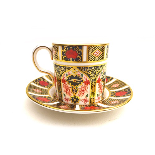 32 - A small group of Royal Crown Derby Imari items, comprising an coffee can and saucer, 1128, 6.8cm hig... 