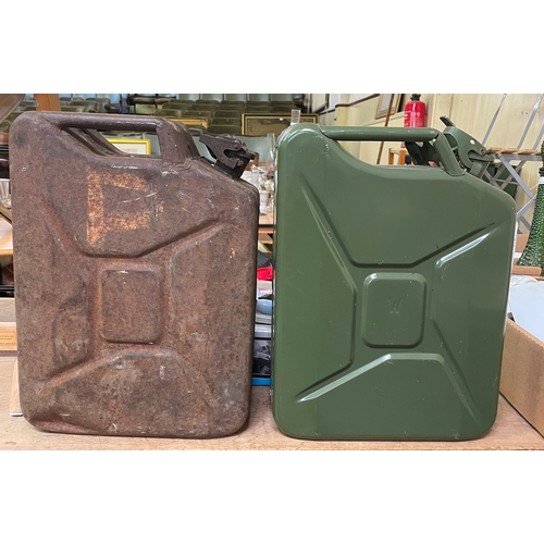 Two Jerry Cans,Fuel Pump and Halfords Car Vaccum