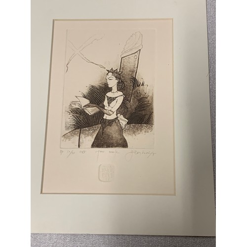 45 - Original mounted sketches and water colours by Alexander P Heydeck.