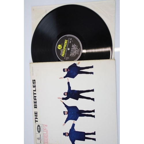 Vinyl The Beatles Help Lp Pmc1253 Sold In Uk And The Gramophone Co Ltd On Label Emitex Sleeve Sl