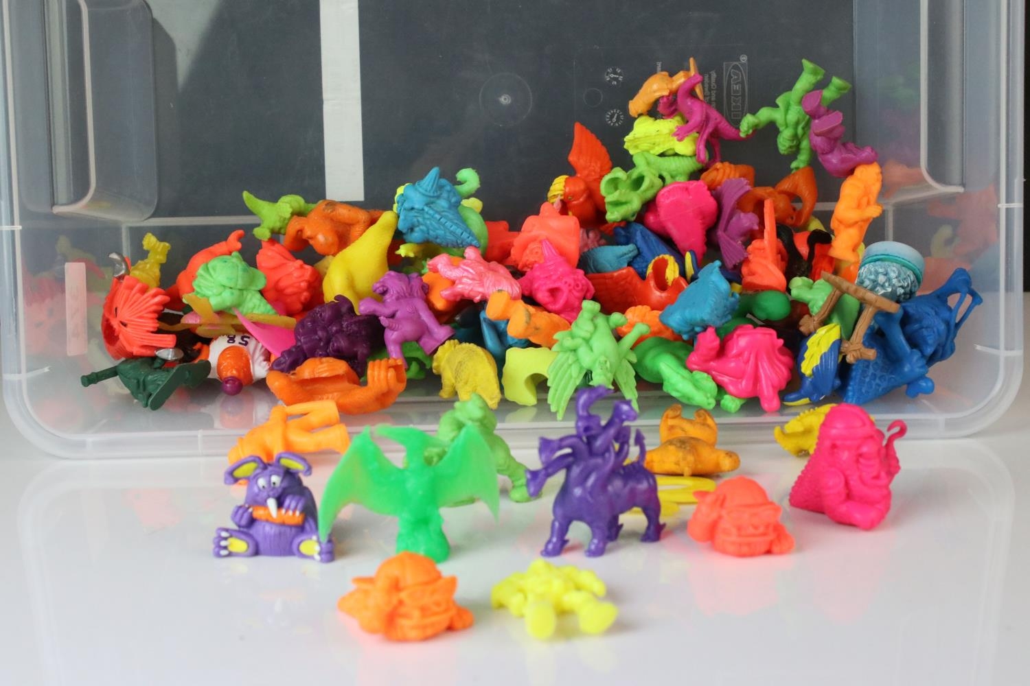 Collection of 80/ 90s small plastic toys featuring Monster In My Pocket ...