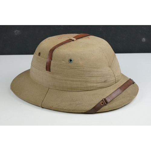 A Vintage British Military Sola Pith Helmet, Maker Marked Fo... | Barnebys