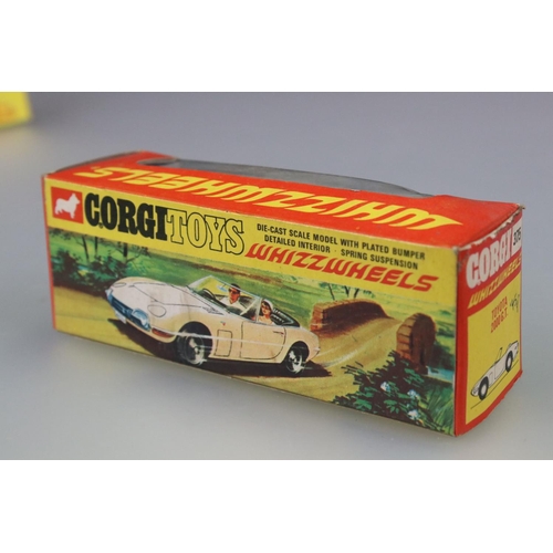 1043 - Three boxed Corgi Whizzwheels diecast models to include 389 Reliant Bond Bug 700 ES in orange, 375 T... 