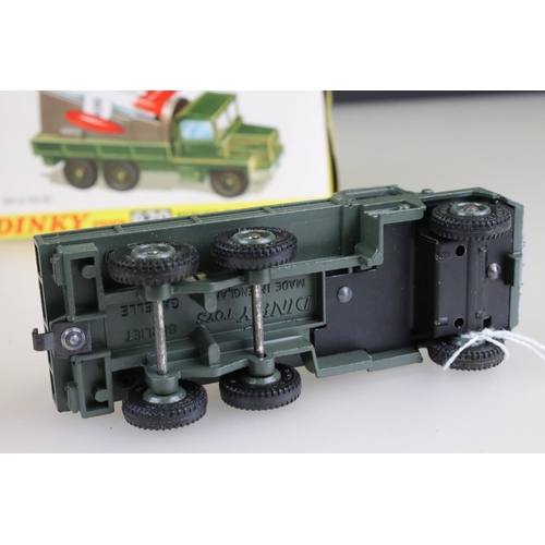 1079 - Two boxed Dinky military diecast models to include 665 Honest John Missile Launcher and 620 Berliet ... 