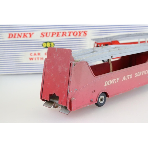 1430 - Two boxed Dinky Supertoys diecast models to include 983 Car Carrier with Trailer (play worn) and 982... 
