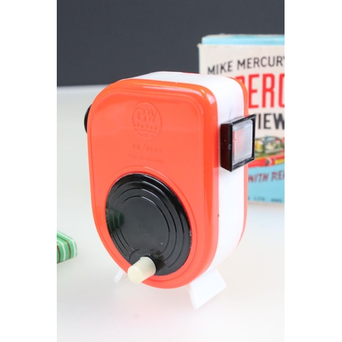 170 - Boxed Mike Mercury's Supercar Plastic Filmscope viewer with winding handle to operate the film, vg o... 