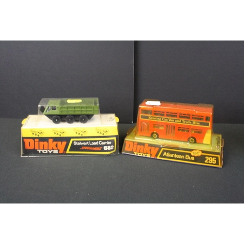 1124 - 10 Boxed Dinky diecast models to include 270 Ford Escort Panda Police Car, 682 Stalwart Load Carrier... 