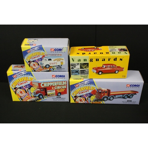 1142 - Three boxed Corgi Chipperfield Circus diecast models to include 97957, 97092 & 96905 plus a boxed Va... 