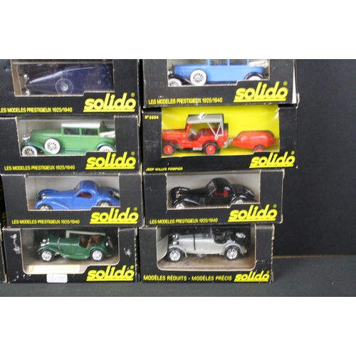 1144 - 16 Boxed Solido Age d'Or Les Modeles Prestigieux 1925/1940 Boxed / Cased Diecast models to include B... 