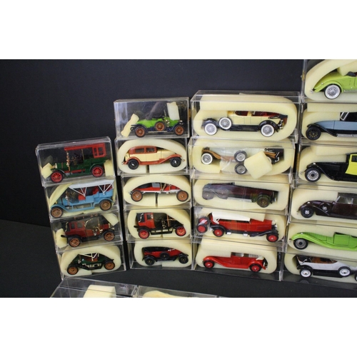 1154 - Collection of 56 Rio diecast models each individually cased to include Lincoln Continental, Fiat 519... 