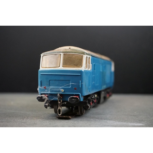 22 - Kit built O gauge Diesel locomotive, plastic & metal, made in England, no makers mark, showing some ... 