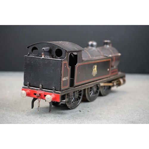24 - Kit built O gauge 0-6-0 68211 BR locomotive in black livery, metal construction, no makers mark, sho... 