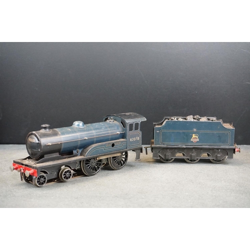 4 - Bassett Lowke O gauge Prince Charles 62078 BR locomotive and tender, showing some play wear but gd o... 