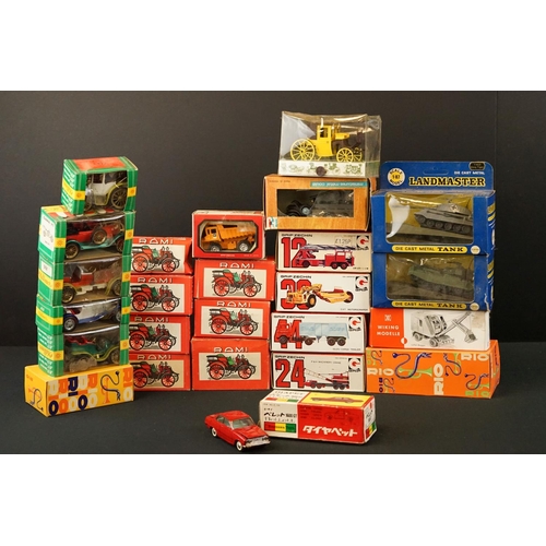 1267 - 25 Boxed diecast & plastic models to include Rami, Gama, Rio, Brumm, Grip, Jouets, Zylmex and Wiking... 