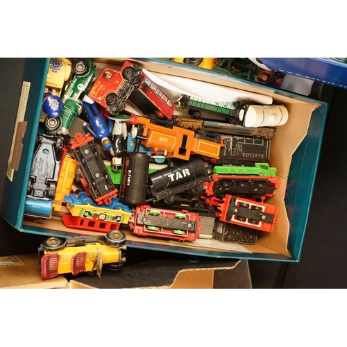 1222 - Quantity of play worn diecast & plastic models to include ERTL Thomas the Tank Engine (with some bac... 