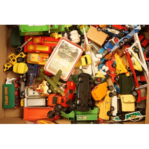 1225 - Large quantity of play worn diecast models from the 1960s onwards to include Corgi, Matchbox, Dinky,... 