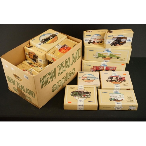 1202 - 27 Boxed Corgi Classics Commercials From Corgi diecast models with certificates, to include the Terr... 