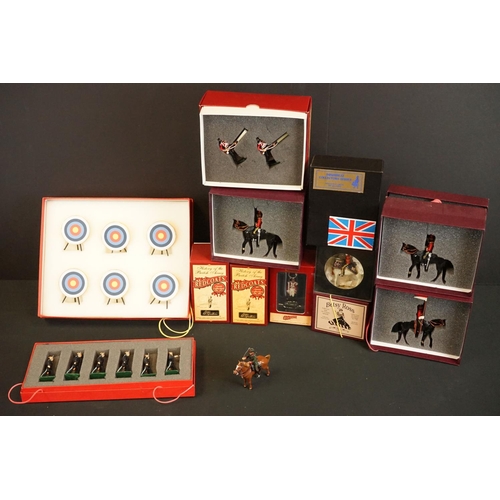 234 - 12 Boxed metal figures and sets to include 2 x Goods Soldiers (Archery Targets & SAS on Parade), 3 x... 