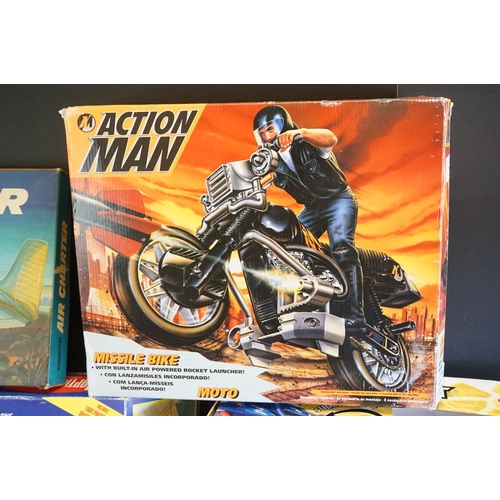 464 - Three boxed Hasbro Action Man Sets to include Operation Pilot (incorrect figure, missing inner packa... 