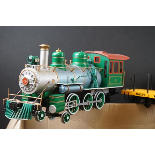 36 - Bachmann G scale Atchison Topeka Santa Fe 4-6-0 locomotive with tender plus additional tender, 2 x B... 