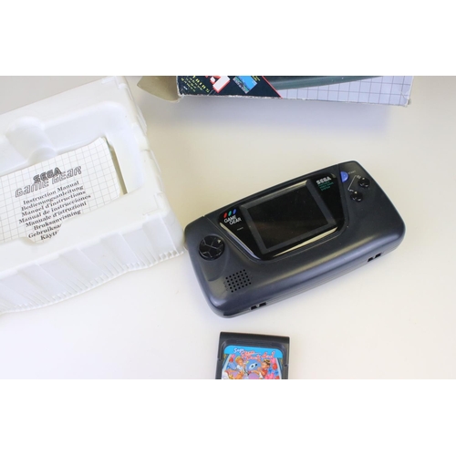 419 - Retro Gaming - Boxed Sega Game Gear handheld console with instructions and Sega Game Pack 4 in 1 gam... 