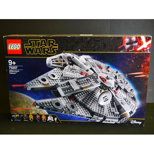 343 - Lego - Boxed Star Wars 75257 Millennium Falcon set, unopened and sealed