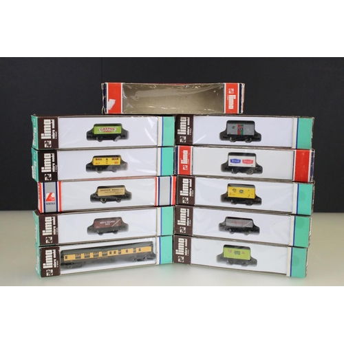 118 - 10 Boxed Lima N gauge items of rolling stock to include 320604, 614, 735, 739, 737, 734, 738, 407, 4... 