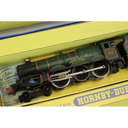 140 - Boxed Hornby Dublo 2021 The Red Dragon Passenger Train WR (2 Rail) train set containing Cardiff Cast... 