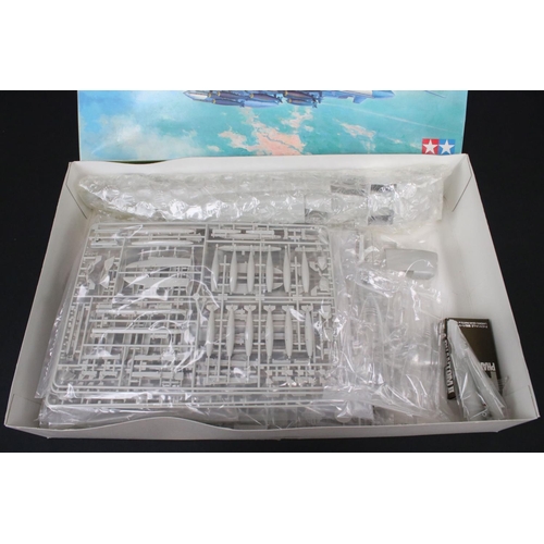 489 - Two boxed Tamiya plastic model kits to include 1/32 McDonnell Douglas F-4E Phantom II (appears compl... 