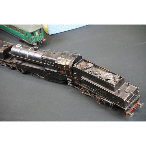 49 - Two scratch /kit built wooden & metal O gauge locomotives in a play worn condition with loose parts ... 