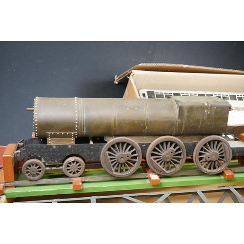 53 - Group of model live steam engine items to include part built brass  2.5