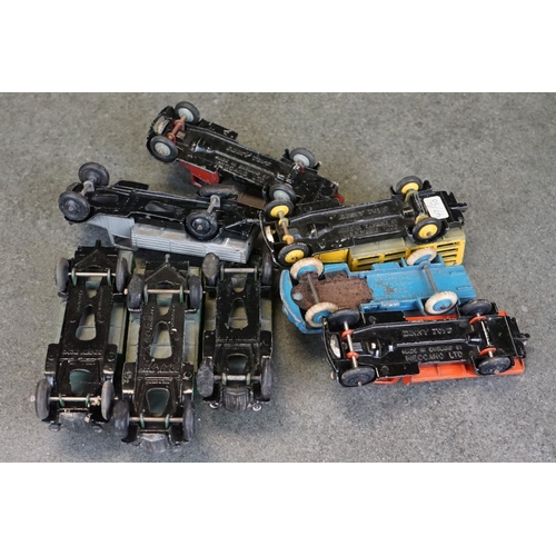 1444 - Around 20 play worn commercial diecast models from the 60s/70s to include Dinky, Corgi & Matchbox fe... 