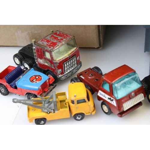 1252 - Quantity of mid to late 20c diecast & plastic vehicles to include Dinky, Corgi, Matchbox, Jada, Brit... 