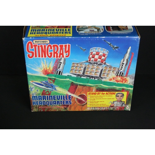 291 - Two boxed Matchbox Stingray play sets to include Action Submarine with firing missiles and Marinevil... 