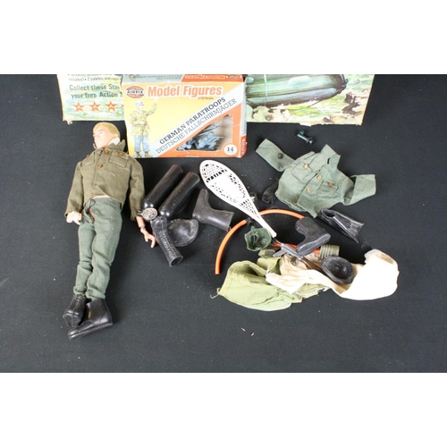 299 - Action Man - Original Palitoy Soldier figure plus a boxed Palitoy Assault Craft and additional acces... 