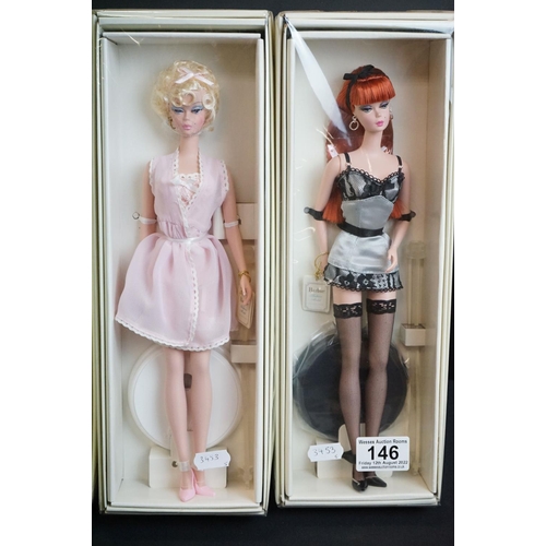 146 - Five boxed ltd edn Mattel Barbie Fashion Model Collection Silkstone body Barbie Dolls to include 2 x... 