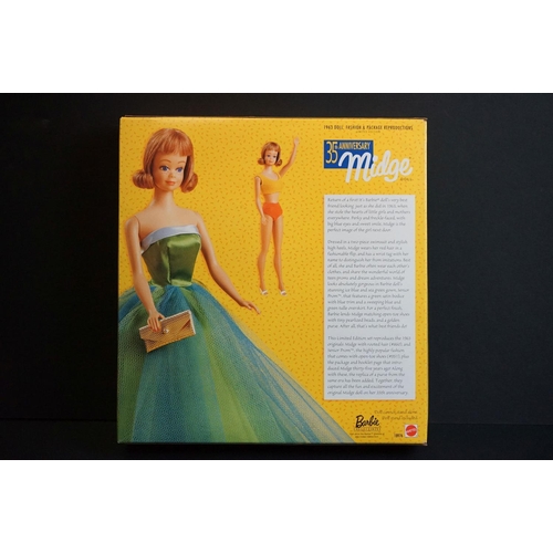 158 - Three boxed Mattel Barbie 35th Anniversary dolls to include 11782 Original 1959 Barbie Doll & Packag... 