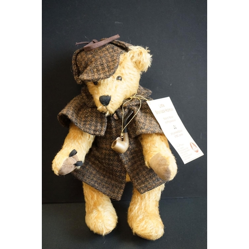 165 - Two Hermann Spielwaren Bears to include ltd edn Little Sherlock Holmes complete with magnifying glas... 