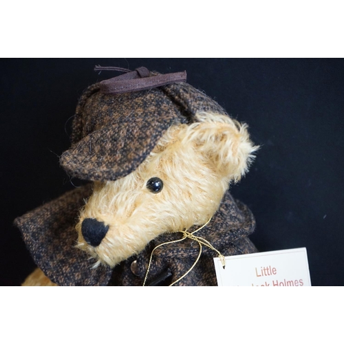 165 - Two Hermann Spielwaren Bears to include ltd edn Little Sherlock Holmes complete with magnifying glas... 