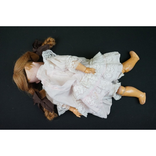 171 - Armand Marseille bisque headed doll marked 1894 2 DEP to neck, sleeping blue glass eyes, teeth, loos... 