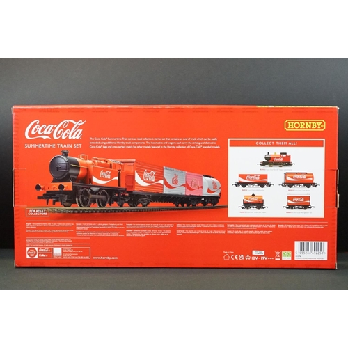 10 - Ex shop stock - Boxed Hornby OO gauge R1276 Summertime Coca Cola train set, complete & unused with o... 